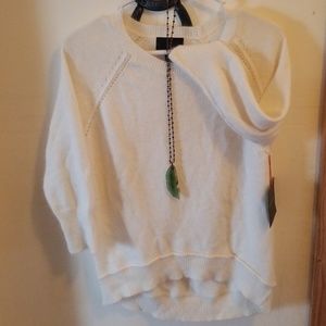 NWT Cynthia Rowley  high/low sweater